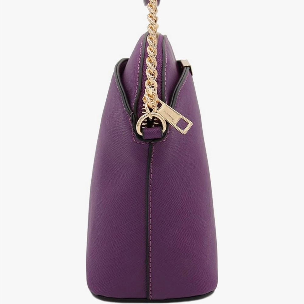 Elegant Purple Dome Crossbody Bag, NWT!! - Picture 5 of 7